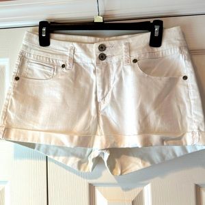White Denim Jean Shorts Low rise